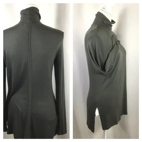 Athleta Threadlight Turtleneck Tunic Women's Size XS Lightweight Knit Olive - Picture 1 of 9